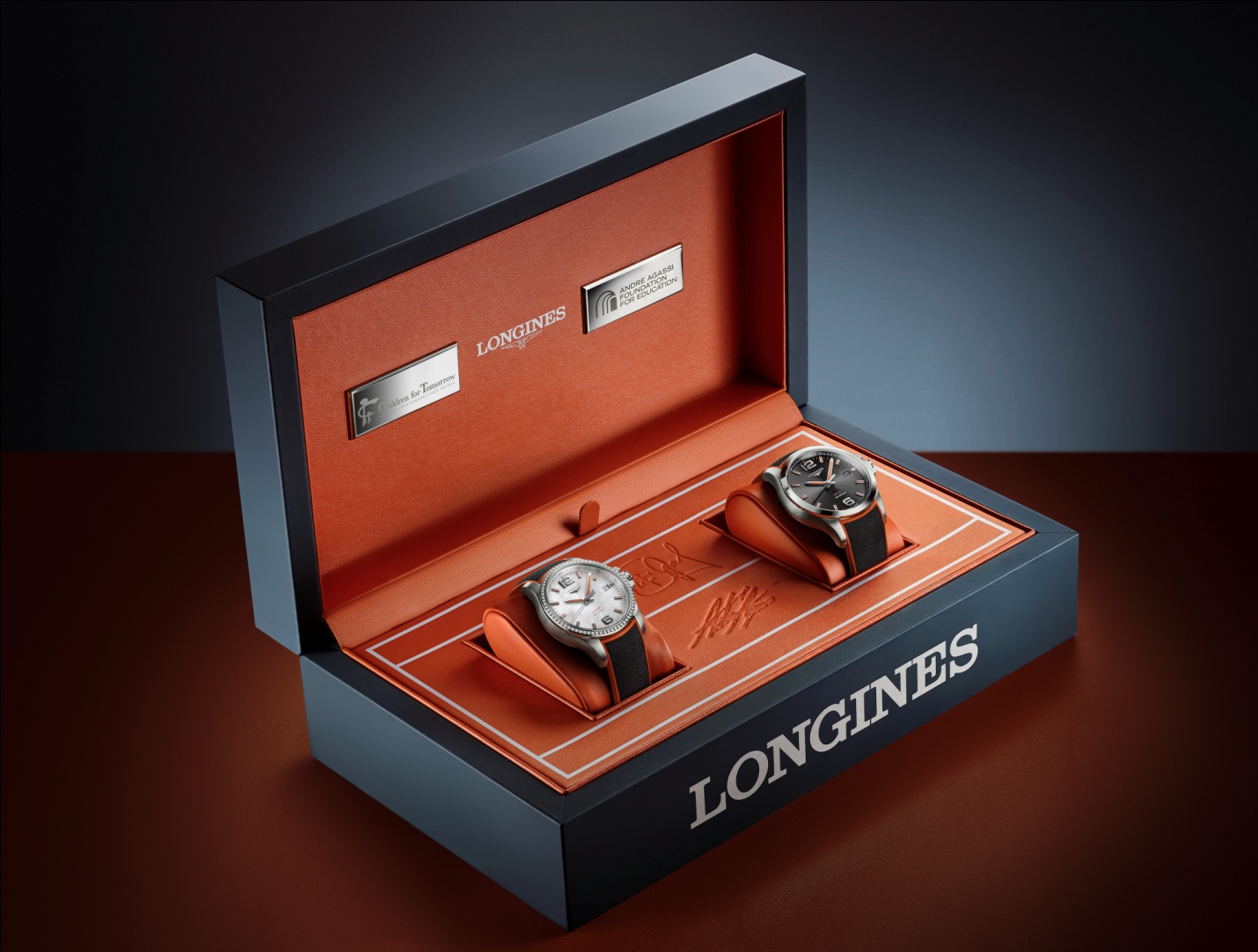đồng hồ mới Longines Conquest V.H.P. Stefanie Graf & Andre Agassi Foundations
